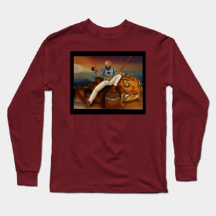 Orc Pirate and pet attack Toad Long Sleeve T-Shirt